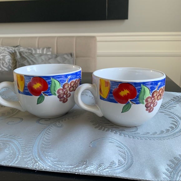 Gallery Collection Stonware Bowl & Saucer Set - Picture 5 of 12